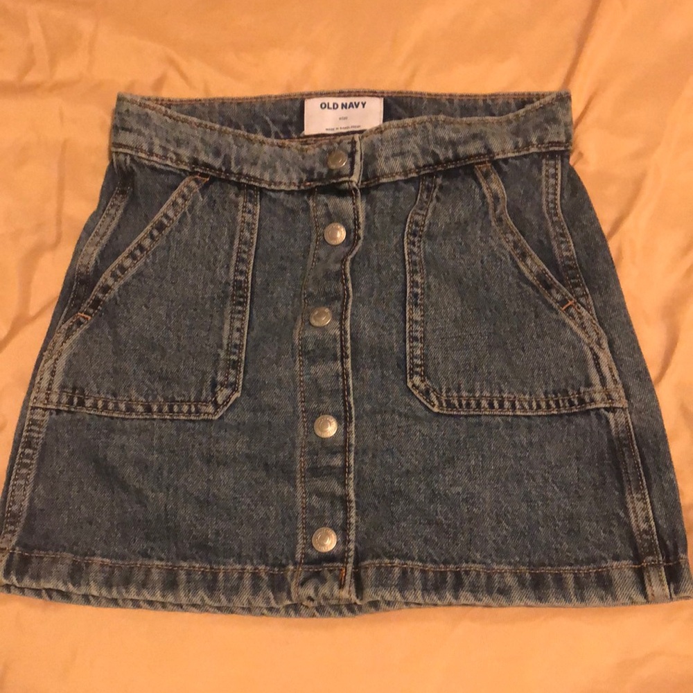 Kids, Old Navy size medium 8 Blue Jean skirt worn one time
